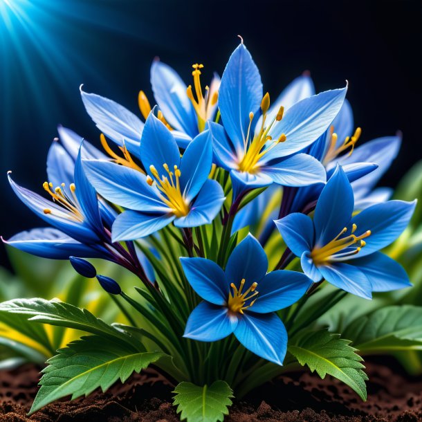 Foto de un hedysarum azul